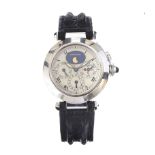 CARTIER 'PASHA' CHRONOGRAPH WRIST WATCH