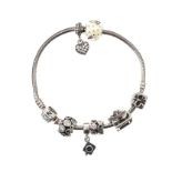 PANDORA STERLING SILVER BRACELET WITH CHARMS OF A CHRISTMAS THEME