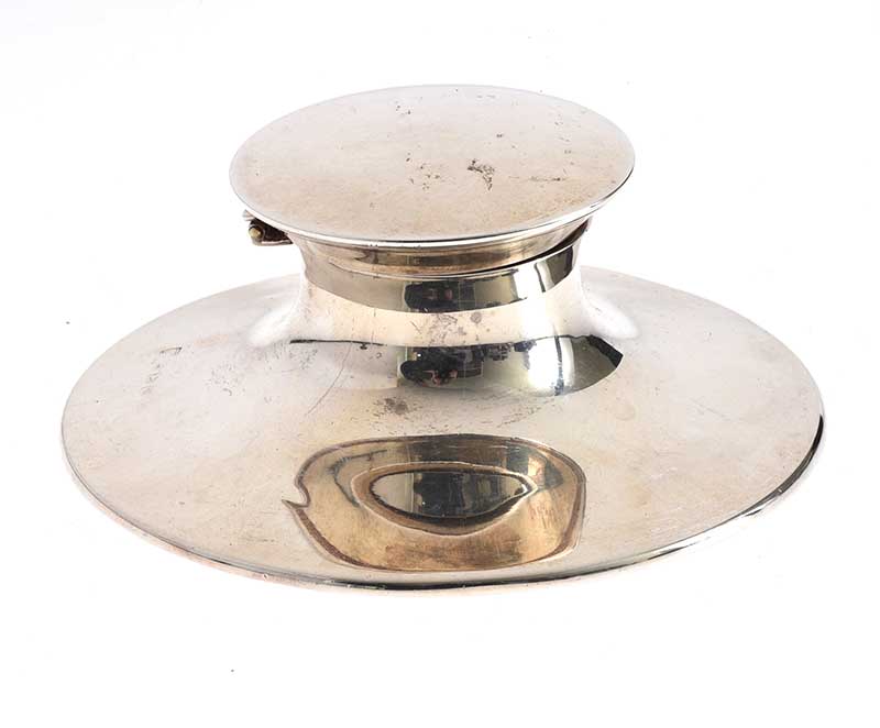 STERLING SILVER INKWELL - Image 2 of 4