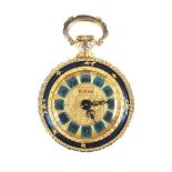 GOLD-PLATED CLAMA FOB WATCH