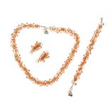 KLESHNA CRYSTAL-SET JEWELLERY SUITE