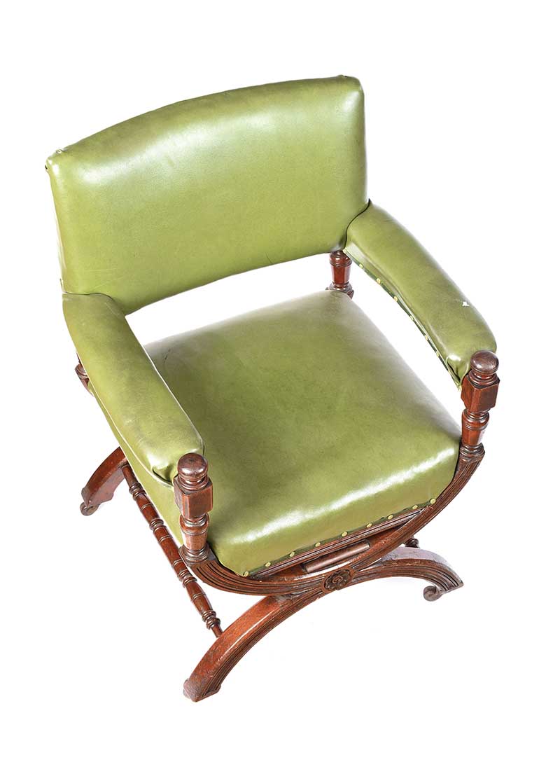 VICTORIAN MAHOGANY ARMCHAIR - Image 2 of 3