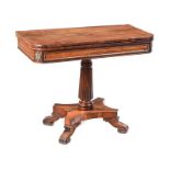 REGENCY TURN OVER LEAF CARD TABLE