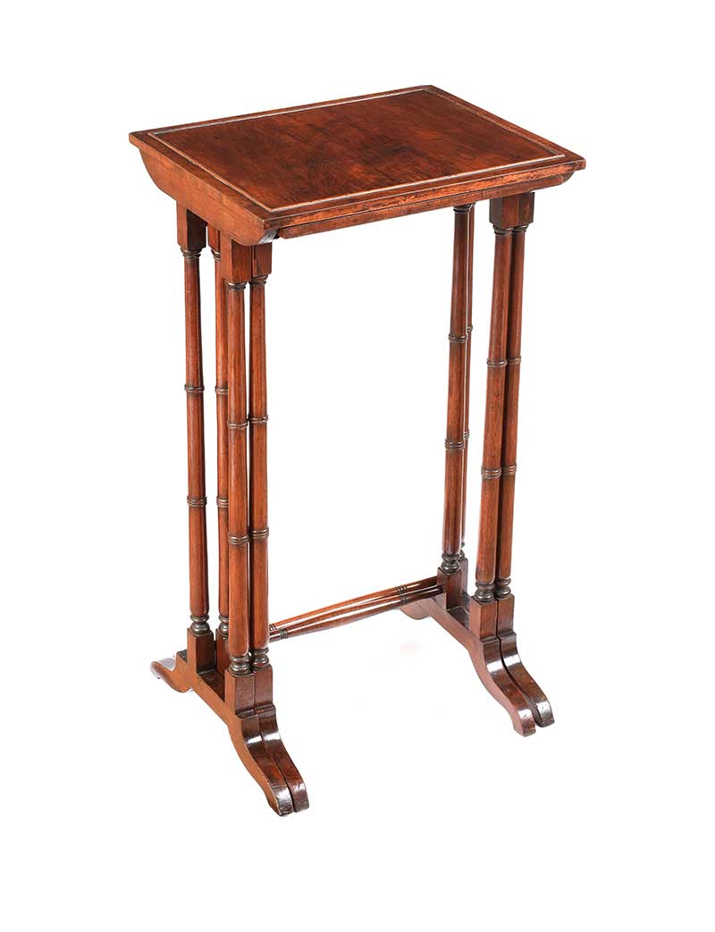 REGENCY MAHOGANY NEST OF TWO TABLES