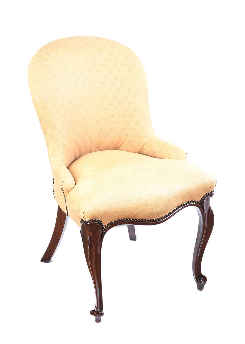 VICTORIAN UPHOLSTERED BEDROOM CHAIR