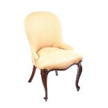 VICTORIAN UPHOLSTERED BEDROOM CHAIR