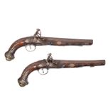 PAIR OF CONTINENTAL FLINTLOCK PISTOLS