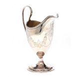 IRISH SILVER HELMET SHAPED JUG