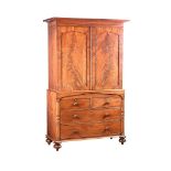 REGENCY MAHOGANY LINEN PRESS