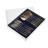 CASED TEA SPOONS & PASTRY FORKS
