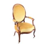 VICTORIAN ROSEWOOD ARMCHAIR