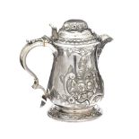 EMBOSSED SILVER PLATED JUG