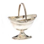 IRISH SILVER OVAL BASKET