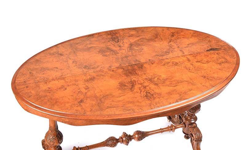 VICTORIAN WALNUT CENTRE TABLE - Image 2 of 4