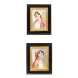 PAIR OF FRAMED OIL PAINTINGS