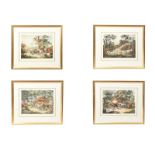 SET OF FOUR HUNTING PRINTS