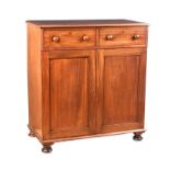 VICTORIAN MAHOGANY LINEN CABINET