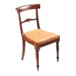 REGENCY MAHOGANY SIDE CHAIR