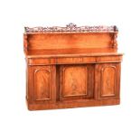 VICTORIAN MAHOGANY GALLERY BACK SIDEBOARD