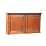 GEORGIAN MAHOGANY TWO DOOR WALL CABINET