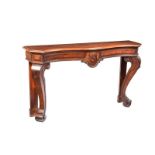 VICTORIAN MAHOGANY CONSOLE TABLE