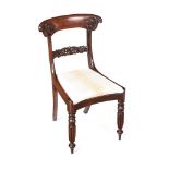 REGENCY MAHOGANY SIDE CHAIR