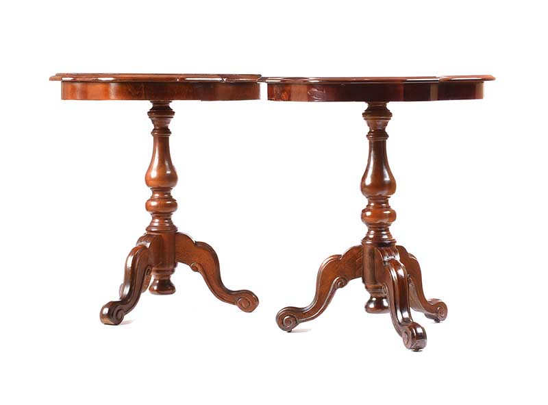 PAIR OF MAHOGANY LAMP TABLES - Image 3 of 3