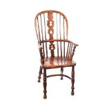 ANTIQUE ELM WINDSOR CHAIR