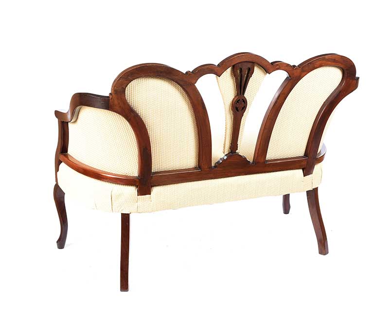 EDWARDIAN SETTEE - Image 3 of 3