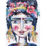 Anna McKeever - FRIDA - Acrylic on Canvas - 16 x 12 inches - Signed