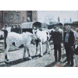 Diarmuid Boyd - HORSE FAIR - Coloured Print - 5 x 7 inches - Signed