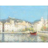 Julien G. Gagliardini - SAILING BOAT, CASSIS, PROVENCE, FRANCE - Oil on Board - 12 x 16 inches -