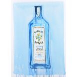 Spillane - BOMBAY GIN - Mixed Media - 27.5 x 19.5 inches - Signed