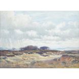 John P. Nicolson - A MOORLAND - Watercolour Drawing - 11 x 15 inches - Signed