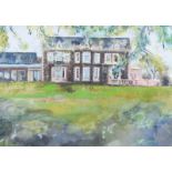 Justin Glasgow - MALONE CLUB HOUSE - Pastel on Paper - 20 x 28 inches - Signed