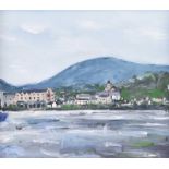 Sean Lorinyenko - THE QUAY, DONEGAL TOWN - Watercolour Drawing - 7.5 x 9.5 inches - Signed