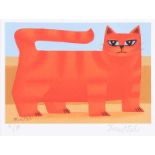 Graham Knuttel - FANTA THE CAT - Artist's Proof Coloured Print - 6 x 8 inches - Signed