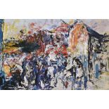 Jack Butler Yeats RHA - MARKET DAY - Coloured Print - 8 x 11 inches - Unsigned