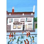 John Ormsby - SUMMER AT THE PLOUGH - Acrylic on Board - 14 x 10 inches - Signed