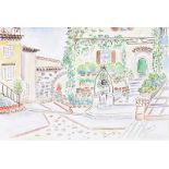 Colette Cooke - SPANISH GARDEN - Watercolour Drawing - 8 x 11 inches - Signed