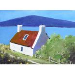 Sean Lorinyenko - SIOBHAN'S COTTAGE, DONEGAL - Watercolour Drawing - 4.5 x 6.5 inches - Signed