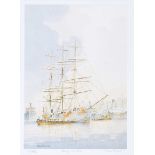 Alan Stark - READY FOR SEA - Limited Edition Coloured Print (63/450) - 8.5 x 6 inches - Signed