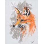 Lawrence Chambers - FOX - Pastel on Paper - 12 x 9 inches - Signed