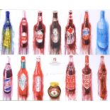 Neil Shawcross RHA RUA - BOTTLES - Coloured Print - 16.5 x 20.5 inches - Unsigned