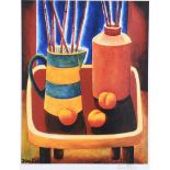 Graham Knuttel - TABLE TOP STILL LIFE - Coloured Print - 21 x 16 inches - Signed