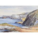 Theo J. Gracey, RUA - ON THE ANTRIM COAST - Watercolour Drawing - 10 x 14 inches - Signed