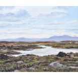 David Crosby McCracken - CONNEMARA PONIES - Oil on Board - 10 x 12 inches - Signed