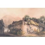 English School - THE OLD MILL - Watercolour Drawing - 9 x 13 inches - Unsigned