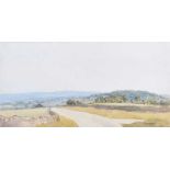 Cedric J. Kennedy - ROAD IN THE LAKE DISTRICT - Watercolour Drawing - 10 x 20 inches - Signed