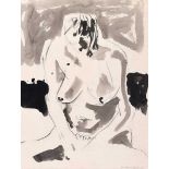 Basil Blackshaw HRHA HRUA - FEMALE NUDE STUDY - Watercolour Drawing - 12 x 9 inches - Signed